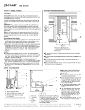 Jenn-Air JIM158XXRS Dimension Guide
