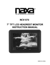Naxa NCV-573 NCV-573 English Manual
