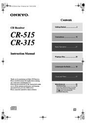 Onkyo CS315S Owner Manual