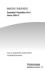 Toshiba S50-CBT2G01 Satellite S50-C Series Windows 8.1 Quick Start Guide - Spanish