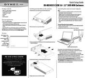 Dynex DX-HD303513 Quick Setup Guide (English)
