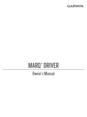 Garmin MARQ Driver Owners Manual