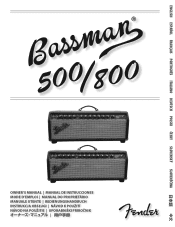 Fender Bassman 500 Owner Manual