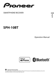 Pioneer SPH-10BT Owners Manual