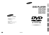 Samsung DVD-P331 User Manual (user Manual) (ver.1.0) (English)