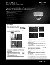 Sony SNCVM601B Specification Sheet (SNC-VM601B datasheet)