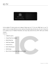 IC Realtime IC-TV Product Datasheet