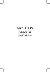 Acer AT3201W AT3201W LCD TV User's Guide