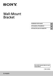 Sony KD-55X85K Wall-Mount Bracket