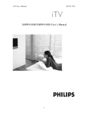 Philips 26HW9100D User manual