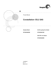 Seagate ST4000NM0033 Constellation ES.2 SAS Product Manual