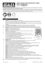Sealey CD2005T Instruction Manual