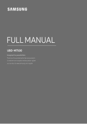 Samsung UBD-M7500 User Manual