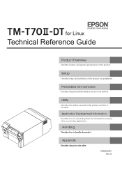 Epson TM-T70II-DT Technical Reference Guide for Linux