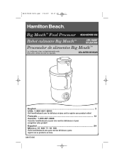 Hamilton Beach 70590H Use And Care