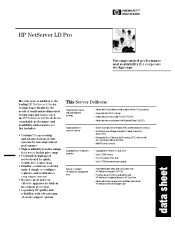 HP D7171A HP Netserver LD Pro Datasheet