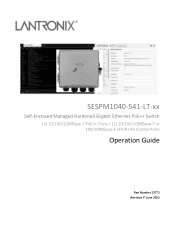 Lantronix SESPM Series SESPM Series Operation Guide Rev F