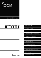 Icom IC-R30 Advanced Manual ci-v Reference Guide Added.