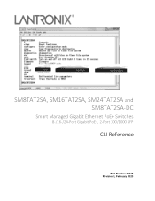 Lantronix SM16TAT2SA SMxTAT2SA Series CLI Reference Guide Rev L