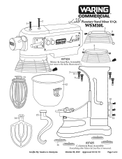 Waring WSM10L Parts Diagram