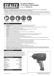 Sealey SA6002 Instruction Manual