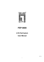 LevelOne FEP-0800 Manual