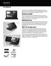 Sony VPCYB35KX/B Brochure