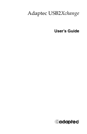 Adaptec USB2Xchange User Guide
