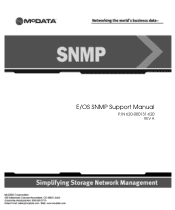 HP 316095-B21 FW 07.00.00/HAFM SW 08.06.00 McDATA E/OS SNMP Support Manual (620-000131-620, April 2005)