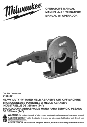 Milwaukee Tool 6185-20 Operators Manual