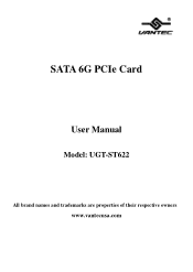 Vantec UGT-ST622 User Guide