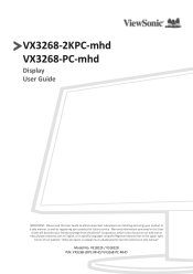 ViewSonic VX3268-2KPC-MHD User Guide