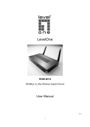 LevelOne WGR-6012 Manual