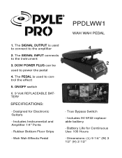 Pyle PPDLWW1 PPDLWW1 Manual 1