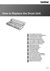 Brother International DCP-L2540DW Drum Unit Replacement Guide