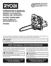 Ryobi RY40570 Operation Manual