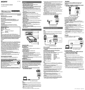 Sony PHA1 Product Manual (Manual)