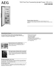 AEG AGB728E5NB Specification Sheet