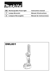 Makita DML801 Instruction Manual