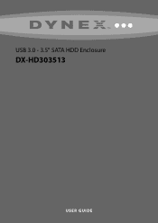Dynex DX-HD303513 User Manual (English)