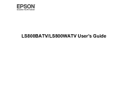 Epson LS800W Users Guide