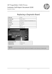HP PageWide C500 CSR Replacing a Dogmatix Board Rev. B