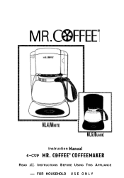 Mr. Coffee NL4-2 User Manual
