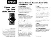 Epson P3000 Warranty Statement