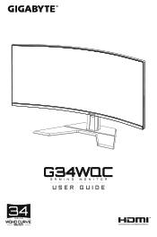 Gigabyte G34WQC GIGABYTE User Guide