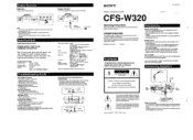 Sony CFS-W320 Users Guide
