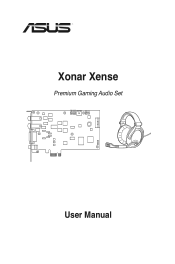 Asus Xonar Xense User Manual