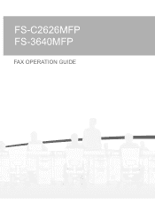 Kyocera ECOSYS FS-C2626MFP FS-C2626MFP/C3640MFP Fax Operation Guide