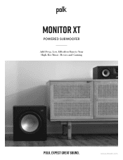Polk Audio Monitor XT12 User Guide