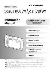 Olympus 1030SW Stylus 1030 SW Instruction Manual (English)